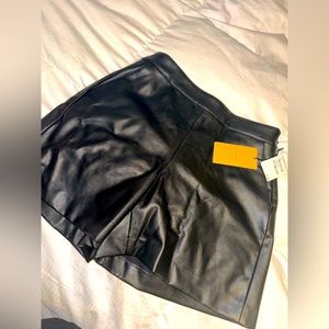 Brand new with tags! Halogen faux leather shorts. Size medium.